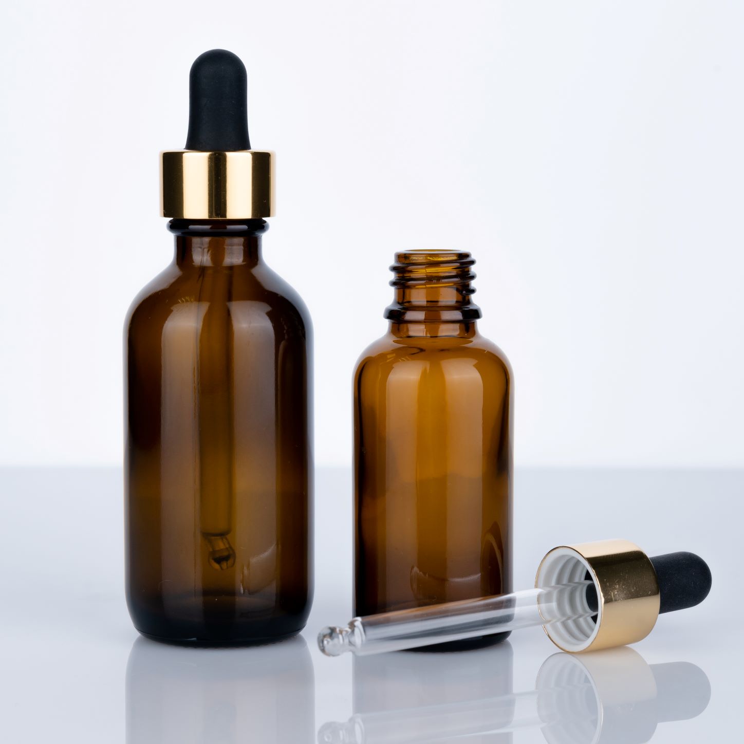 custom essential oil glass bottle amber boston round glass bottle borosilicate hair oil bottle with custom dropper