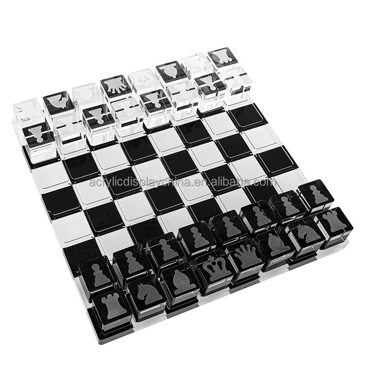 Набор шахматных игр Lucite, прозрачные акриловые шахматы
