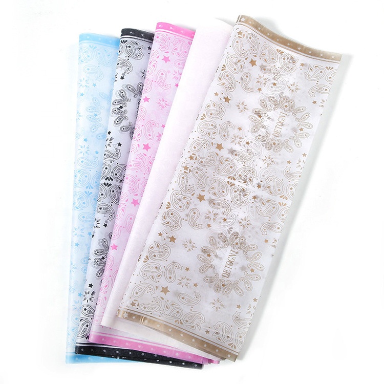 Custom Logo Printed Colored Printing Wrapping Tissue Paper for Packaging