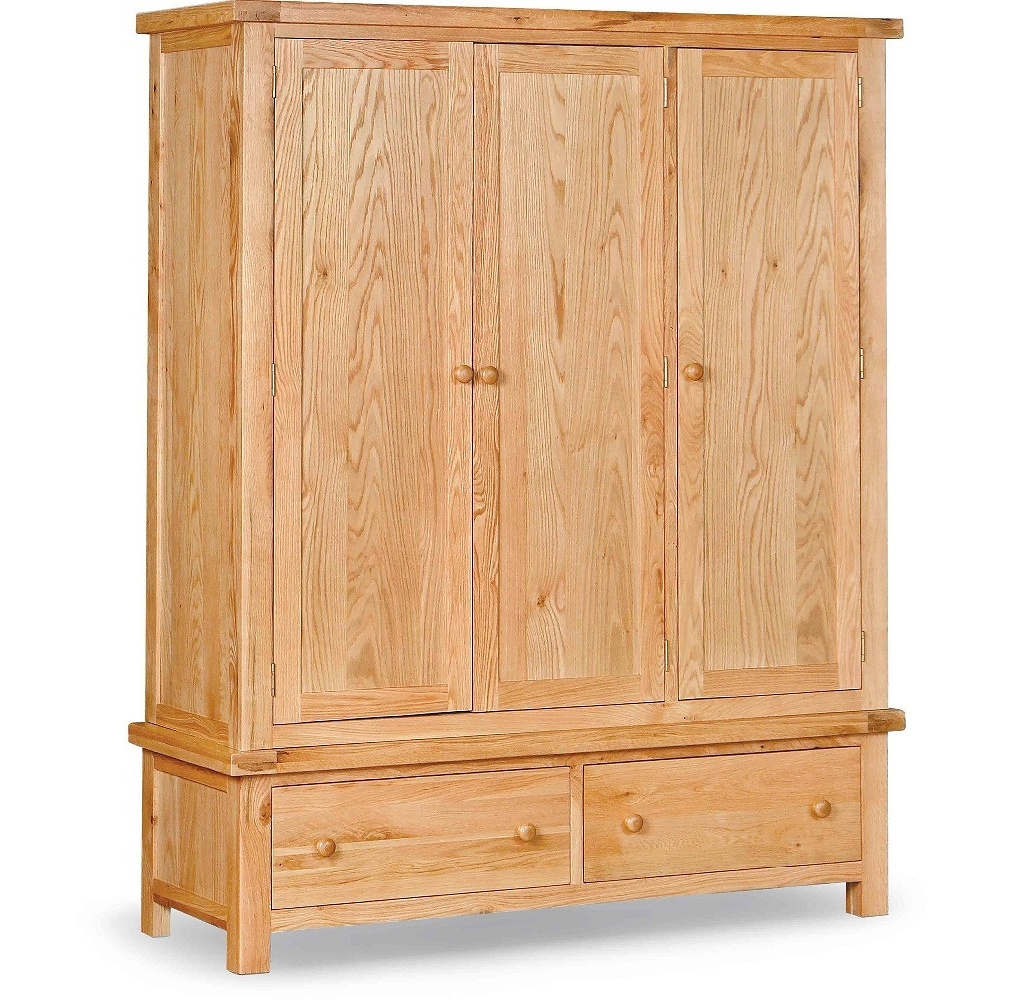 Oak wardrobe bedroom with drawers with High Quality
