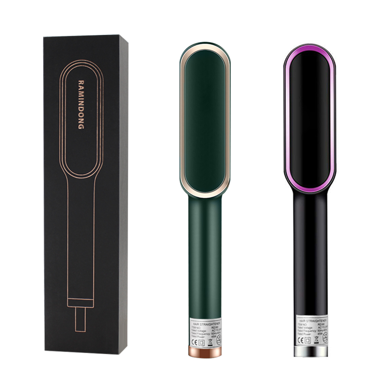 2020 Best Quality Hair Straightener Comb Electric Hair Brush Dryer Straightener High Heat Styling Brush