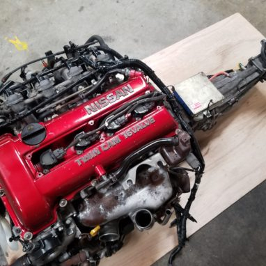 SR20DET S13 состоящий из топа красного цвета 2.0L турбо двигатель с 5-ступенчатой для Ниссан 200sx 240sx Сильвия SR20
