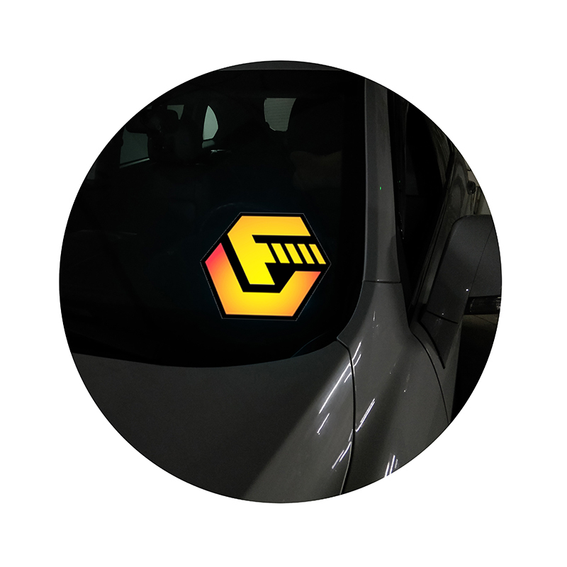 Пользовательская Автомобильная Наклейка EL Light, мигающий логотип для такси Rideshare Driver Light Signage Factory, цена No MOQ