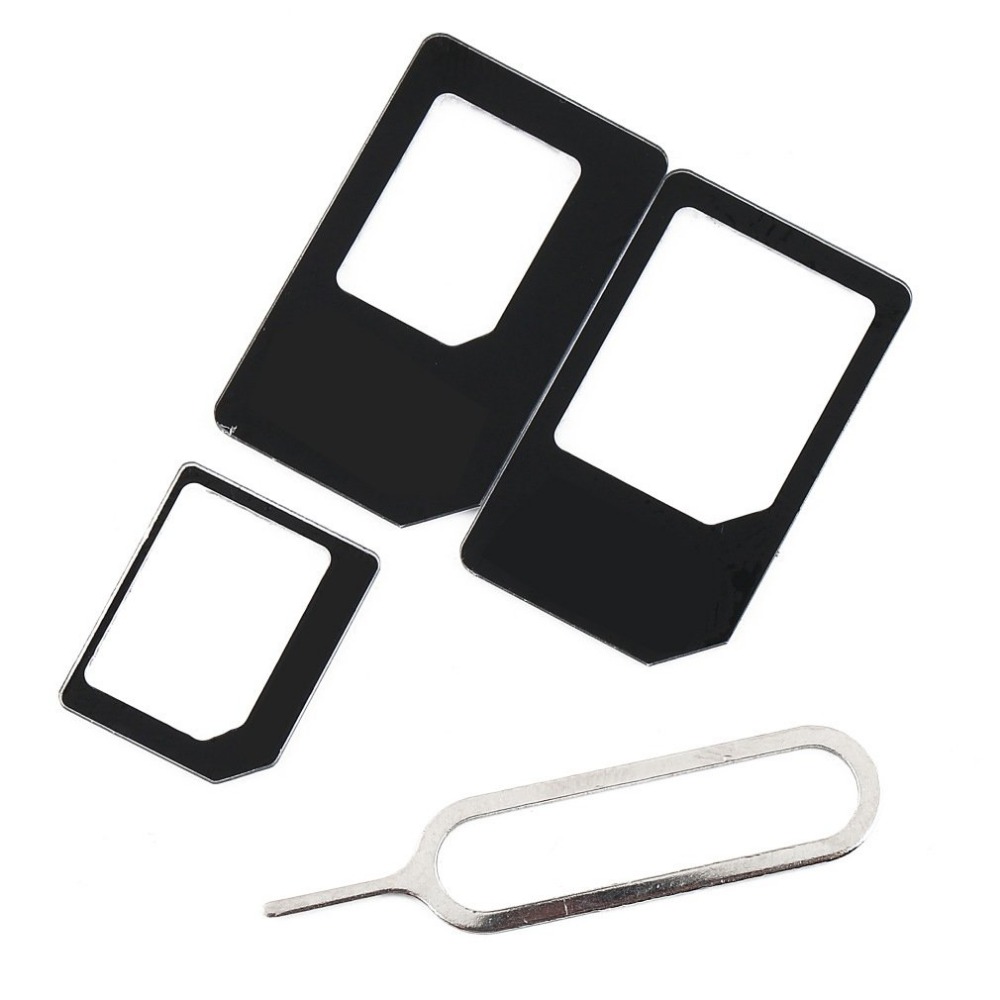Адаптер для sim-карты 4 в 1 адаптер Micro SIM с ключом для извлечения розничной упаковки мобильных телефонов