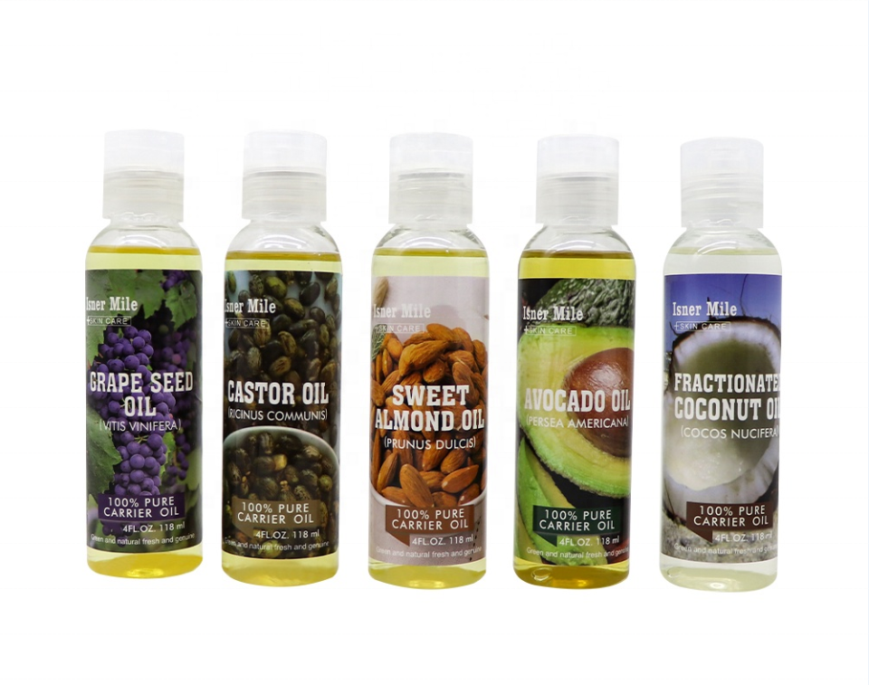 Natural 100% Pure Essential Oil Base Carrier Oil For Hair Face Body Care