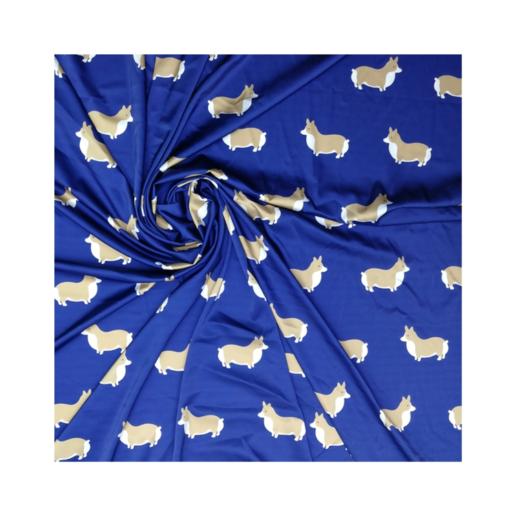 Wholesale Fashion Custom Printed 100% Spandex Polyester Swimwear Waterproof Stretch Peach Skin Fabric