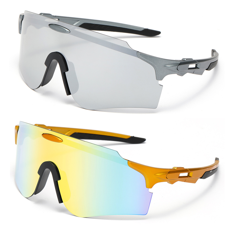 Wholesale custom men women outdoor oversize baseball running riding golf cycling glasses uv400 protection sport sunglasses