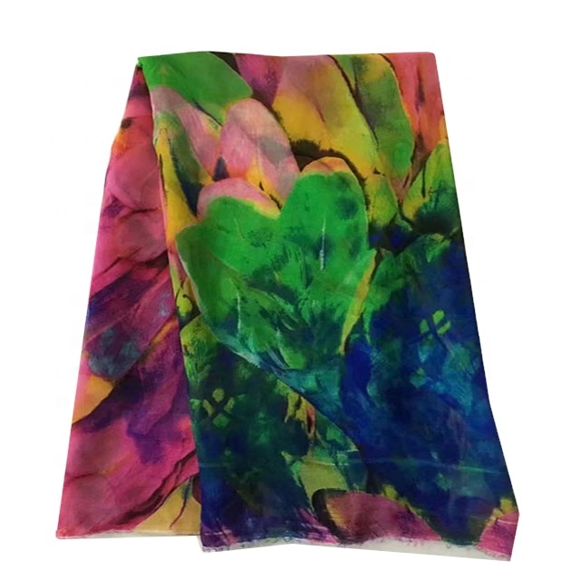 2021 LUXURY Muslin African Print Silk chiffon fabric Wholesale Ivory coast ankara for making dress XB8