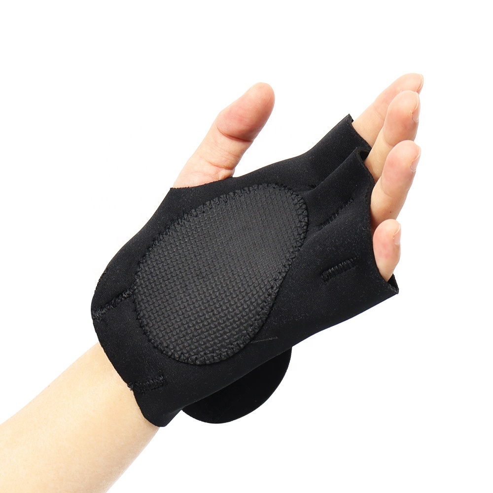 Durable weightlifting palm protective sleeve gymnasium training non-slip anti-cocoon sports gloves