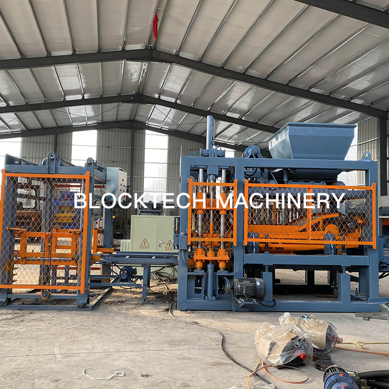BLOCKTECH Qt 5-15 Full Automatic Block Making Machine Wood Pallet Block Making Machine Machine