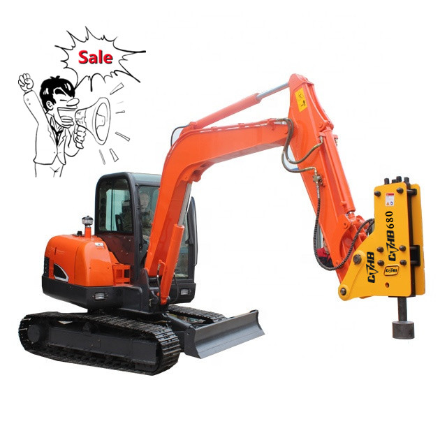 680mm chisel gehl machine hydraulic pile breaker hammer of post driver