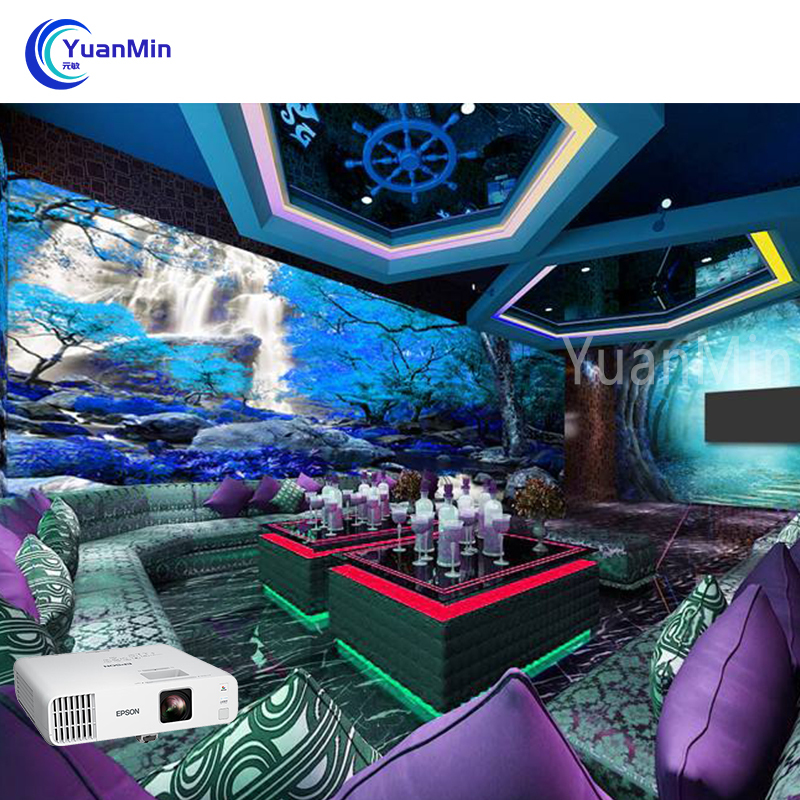 Customizable Indoor 3d interactive projection mapping projector interactive wall system