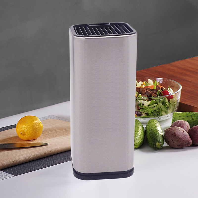 Лидер продаж Amazon, многофункциональный универсальный блок для кухонных ножей, держатель для ножей из нержавеющей стали без ножей
