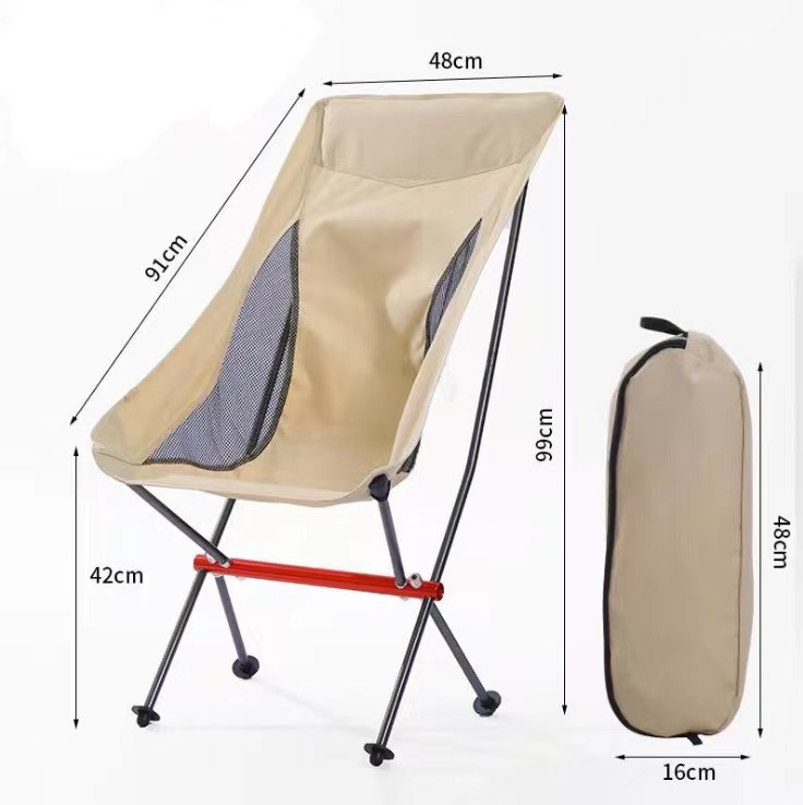 Convenient Carry Cheap Moon Camping Chair, Folding Moon Chair