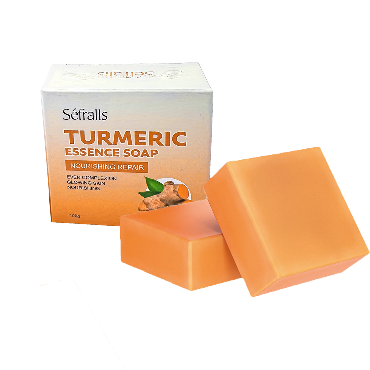 tumeric brightening soap vegan handmade soap with Vitamin E turmeric soap private label
