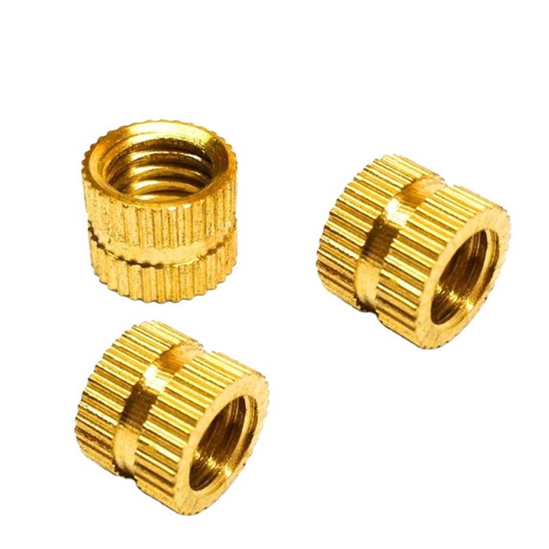 Customized Knurled Brass M10 Insert Nut For Plastic