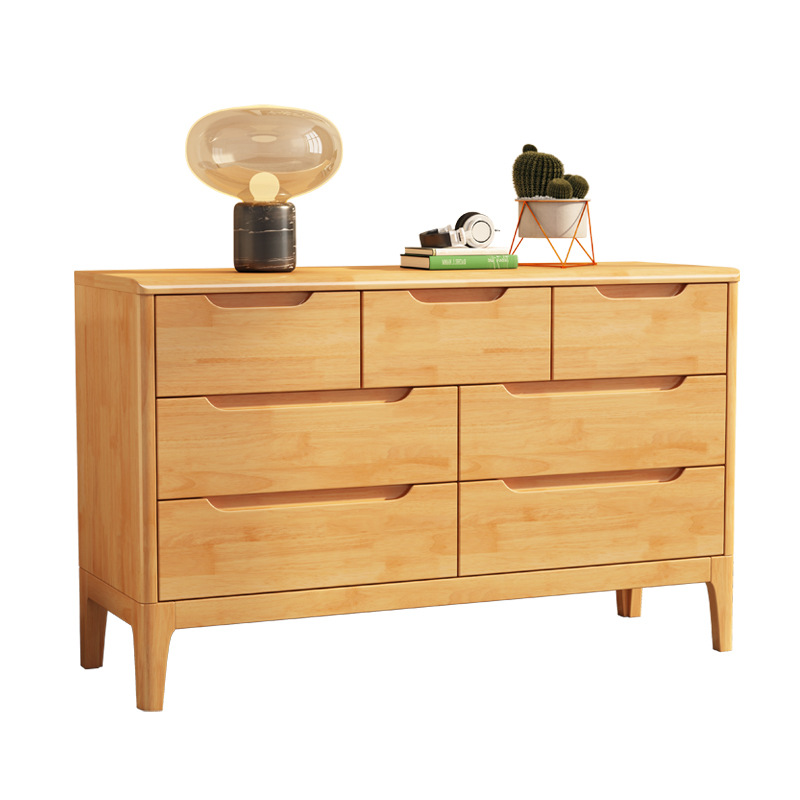 American Style Vintage Bedroom 6 Drawers Dresser Light Luxury Living Room Solid Wood Storage Cabinet Kaptafel Wholesale ST1003KL