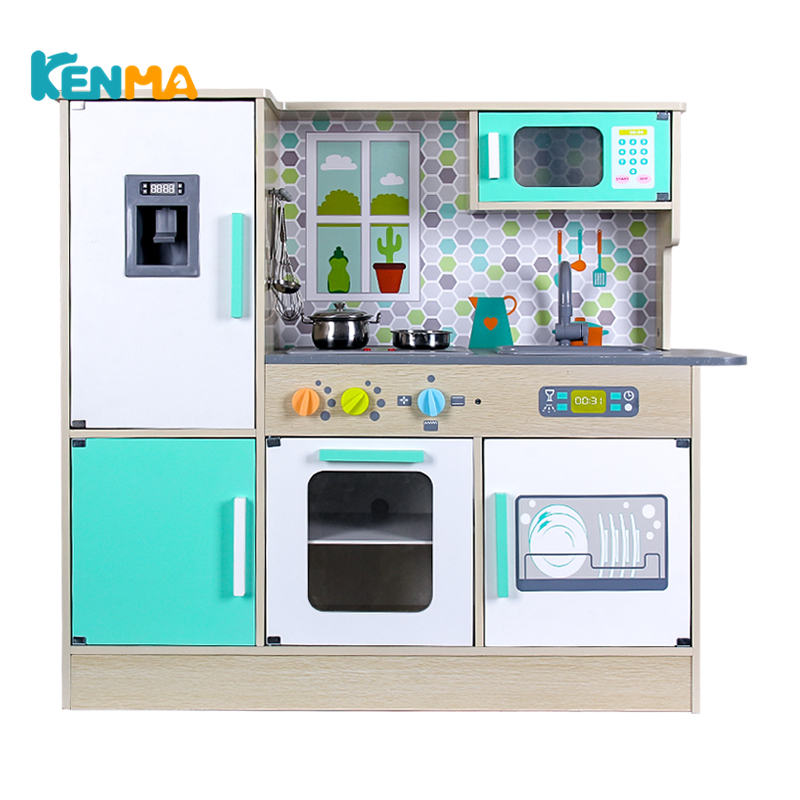 Новый выпуск 2020, деревянные игрушки для ролевых игр, большой кухонный набор для детей