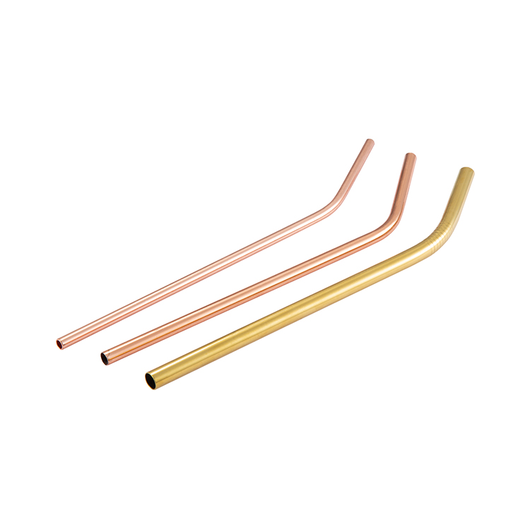 Reusable stainless steel straws with travel case cleaning brush eco-friendly extra long metal straws drinking for tumbler
