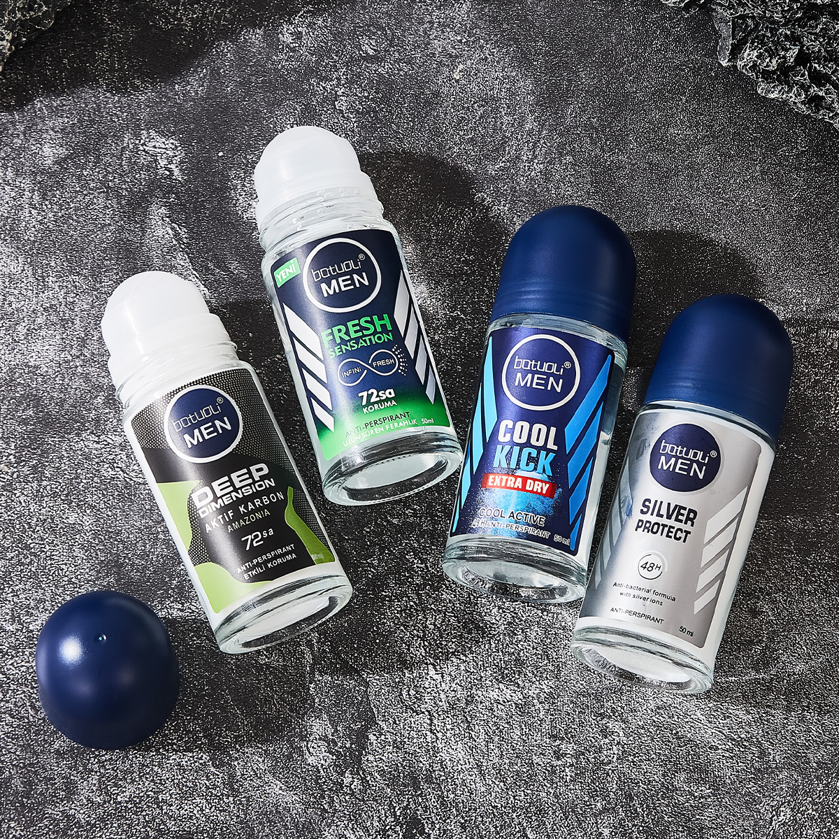 BA8308 Batuoli Men Deodorant OEM Factory Price Roll On Deodorant Liquid Antiperspirant 4 Fragrances with 48H Protection