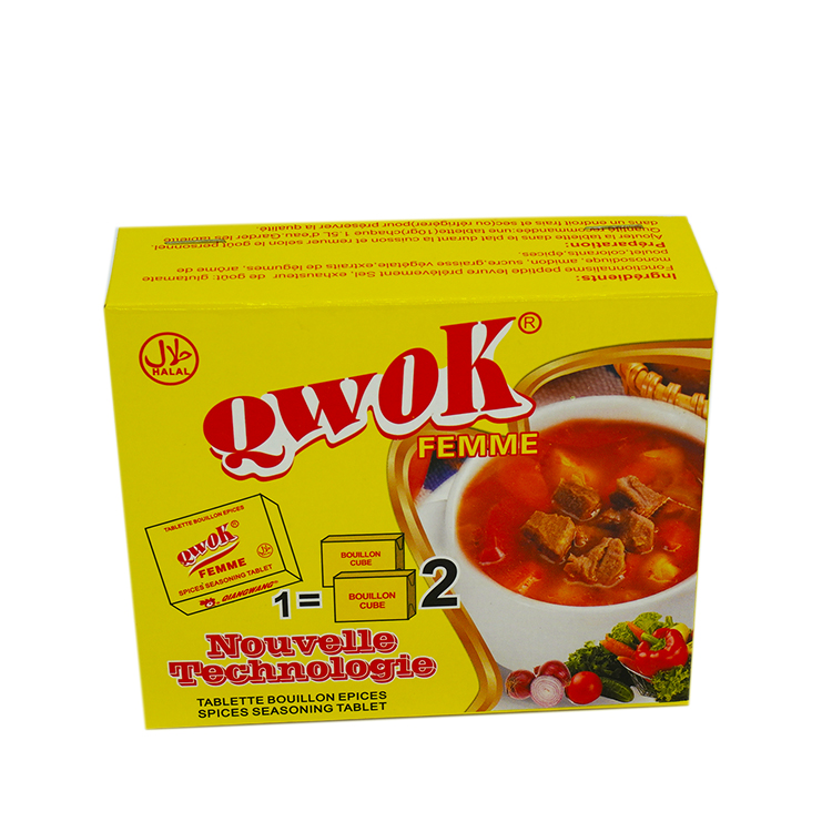 QWOK new chicken flavor seasoning stock cube chicken stock condiments for home dishes cube de bouillon d'assaisonnement