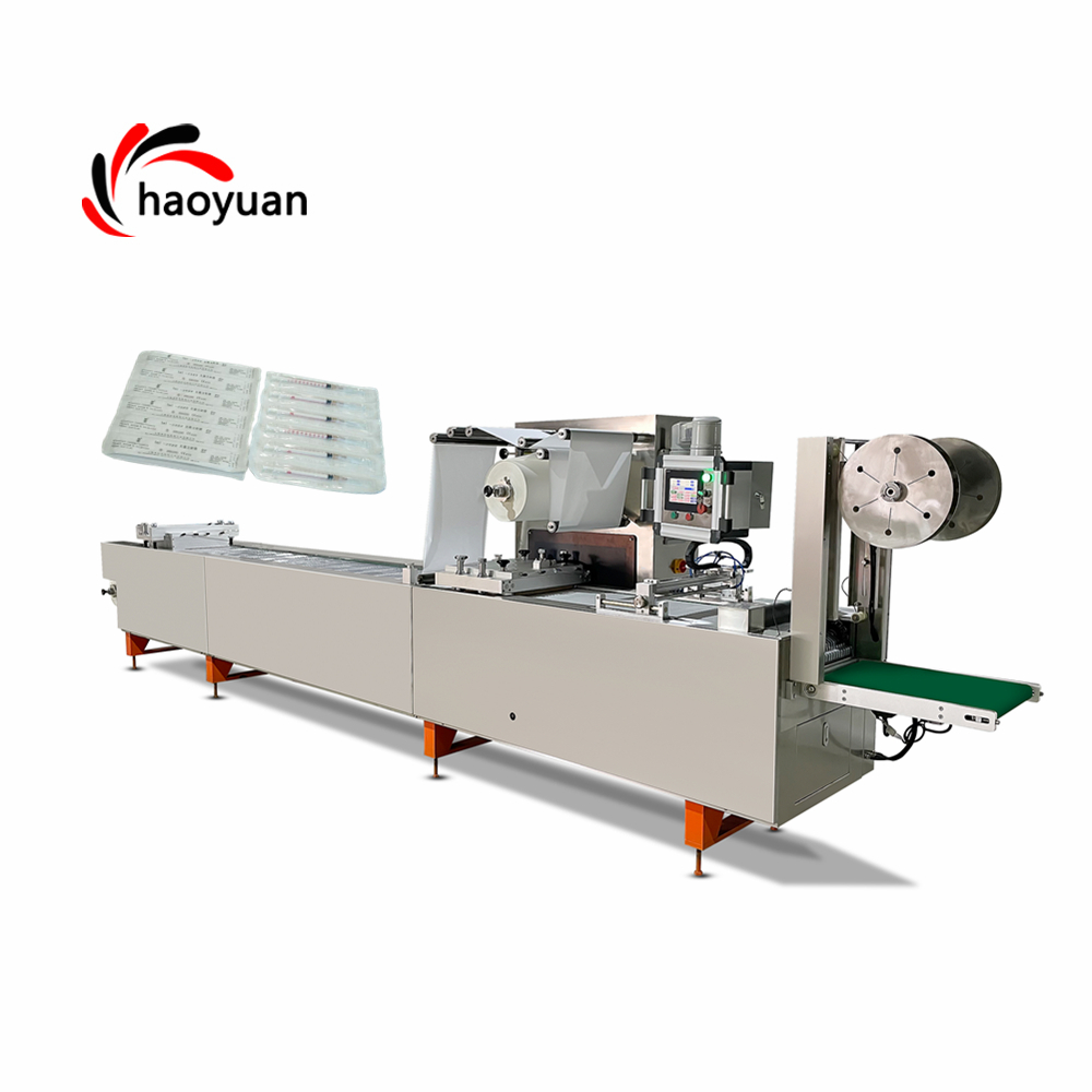 Haoyuan HY-420 шприц блистерная упаковочная формовочная машина четыре стороны уплотнение 2600 кг