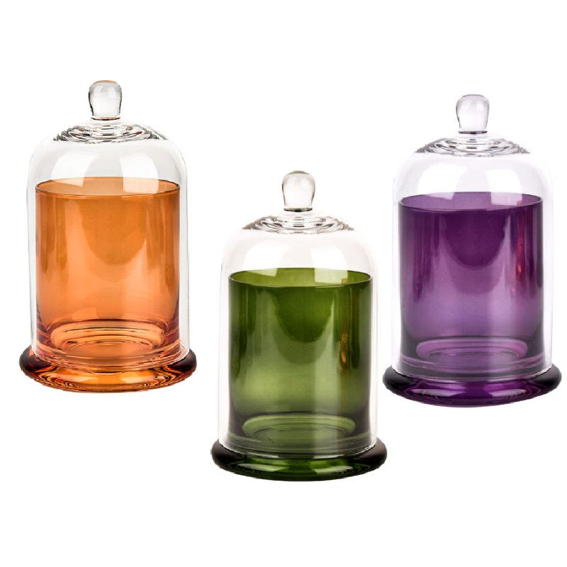 Unique Iridescent Candle Jars With Gift Box 8Pz Candle Jars