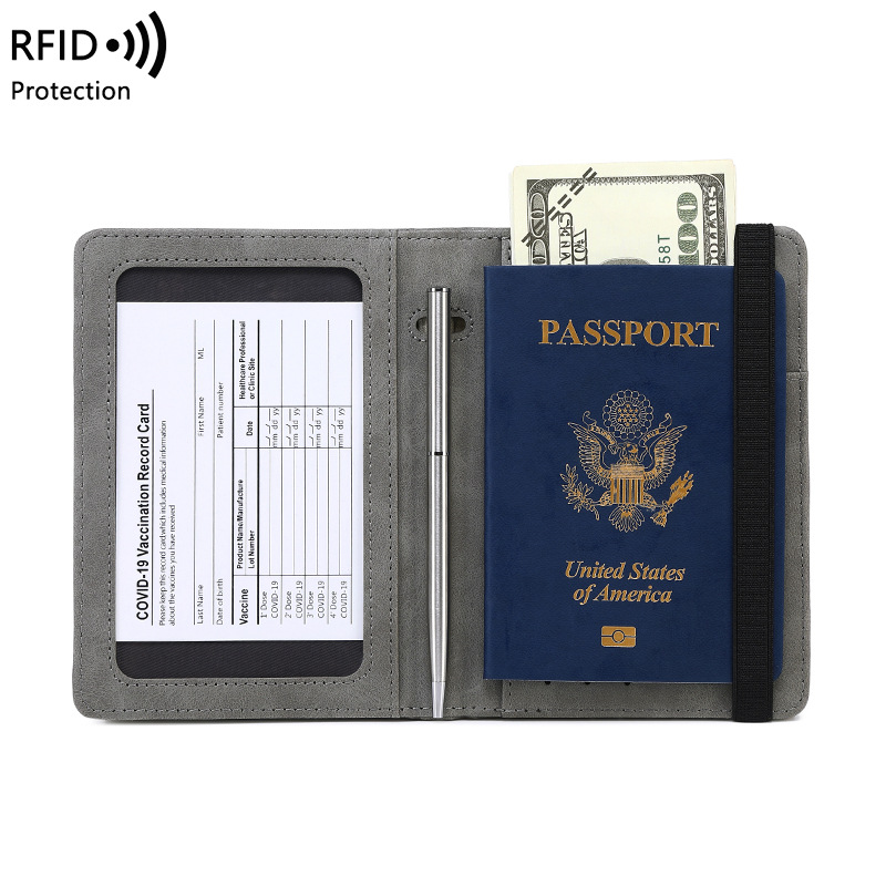 2022 Высококачественная Обложка для паспорта из искусственной кожи, RFID-блокировка, индивидуальный держатель для паспорта, сублимационный rfid-держатель для паспорта