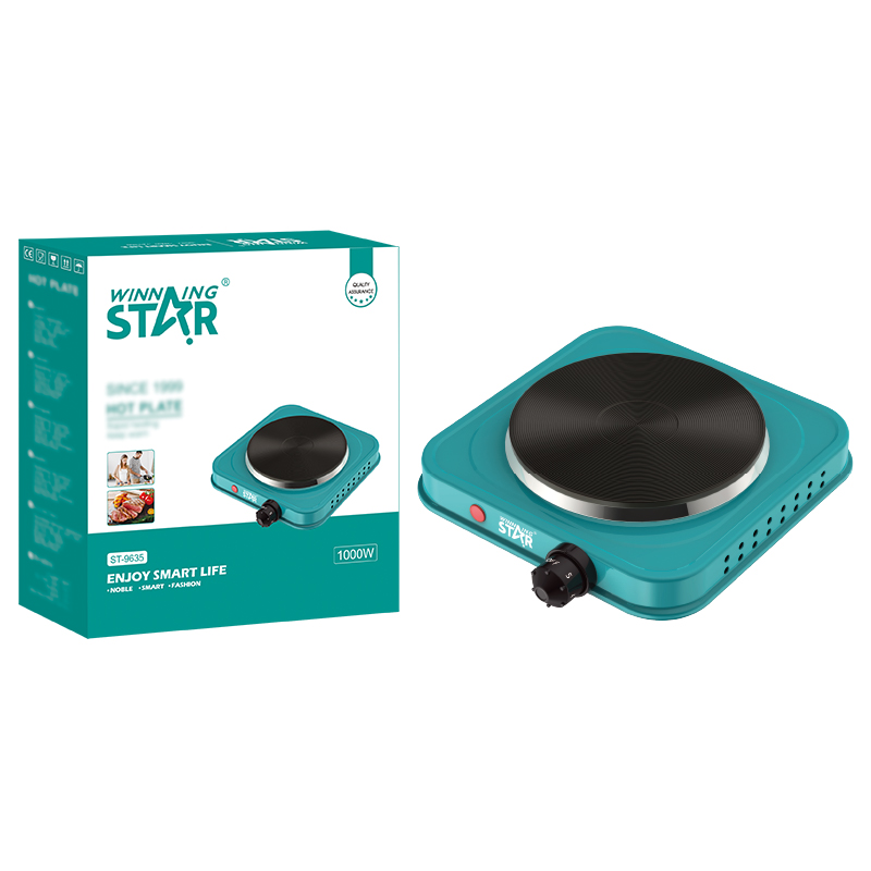 С двигателем внутреннего сгорания звезда ST-9635 1000W портативный новый продукт из нержавеющей стали плита нагревательная плита для приготовления пищи Электрический