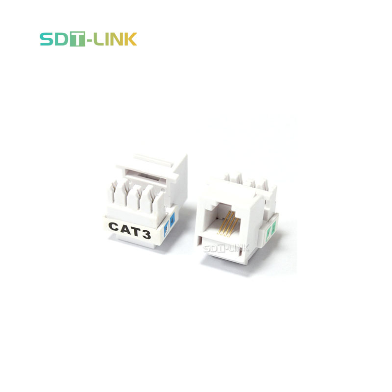 Настенный разъем Keystone, голосовой модуль RJ11, Телефонный модуль Cat3 Keystone Jack