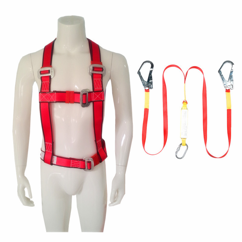 Fall Protection 5 Points Adjustable Safety Belt Polyester Industrial half Body Safety Harness