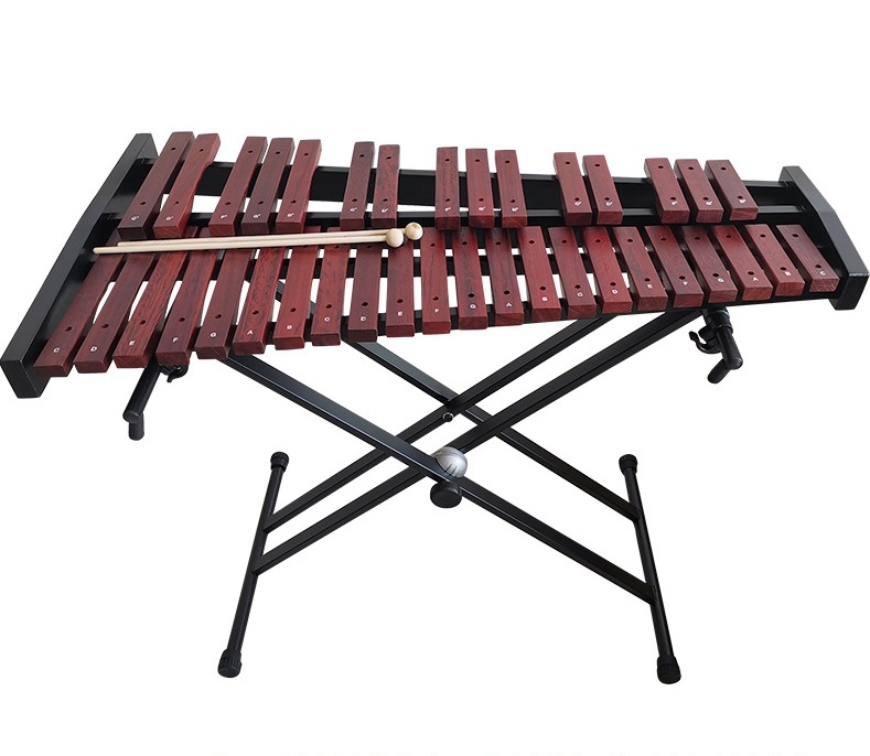 Профессиональный ксилофон XL337A- music orff, оптовая продажа, деревянный барный ксилофон 37 тонов, красный деревянный ксилофон с подставкой