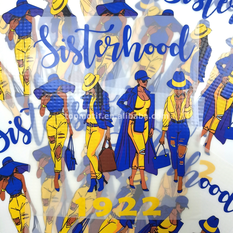 Sisterhood 1922 Королевский синий и золотой желтый теплопередача для футболок, подарок для девочек, одежда, толстовки