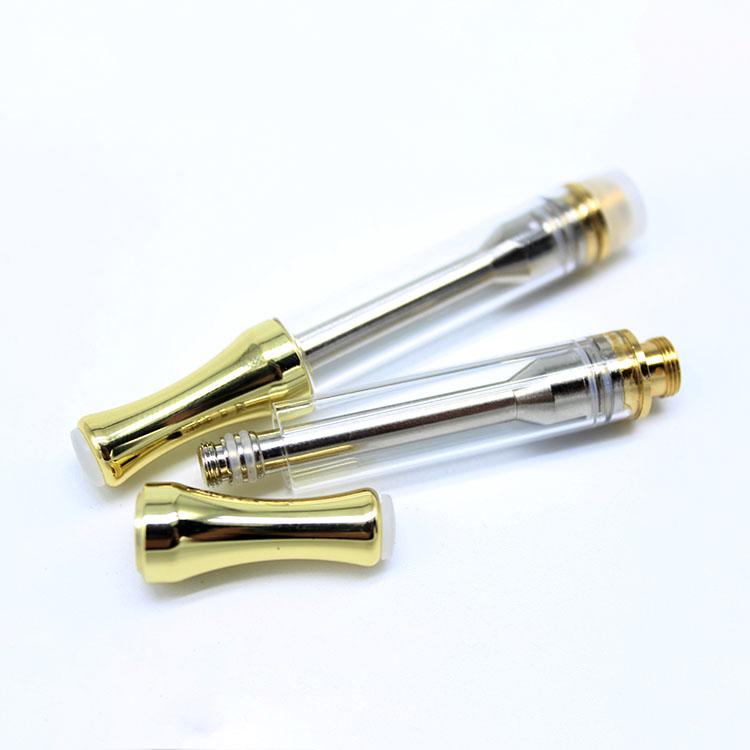 Горячая продажа стеклянный картридж Vape 1 мл КБР электронная сигарета сенсорная ручка Пользовательский логотип испаритель пустой картридж Vape картридж