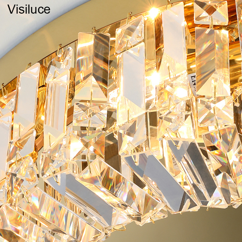 2021 hot sale Ceiling Light Round Modern decoration Bedroom living room luxury crystal ceiling lamp