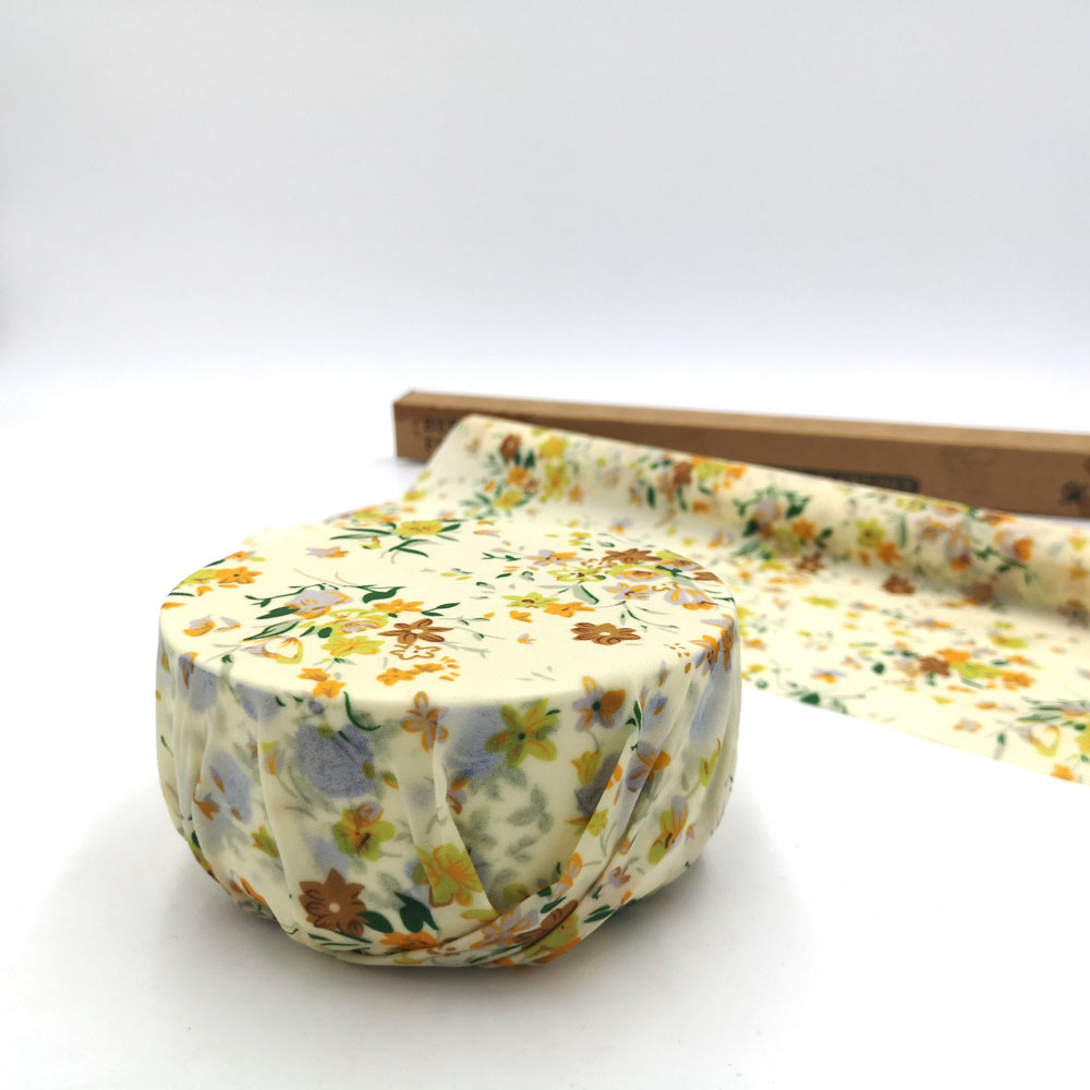 Customizable Beeswax Food Wrap OEM ODM Natural Eco-friendly Reusable Organic Cotton Beeswax Food Wrap