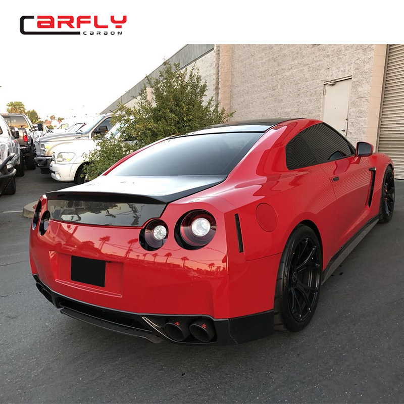 U-образный багажник из углеродного волокна duckbill для Nissan GTR R35 2008-2016