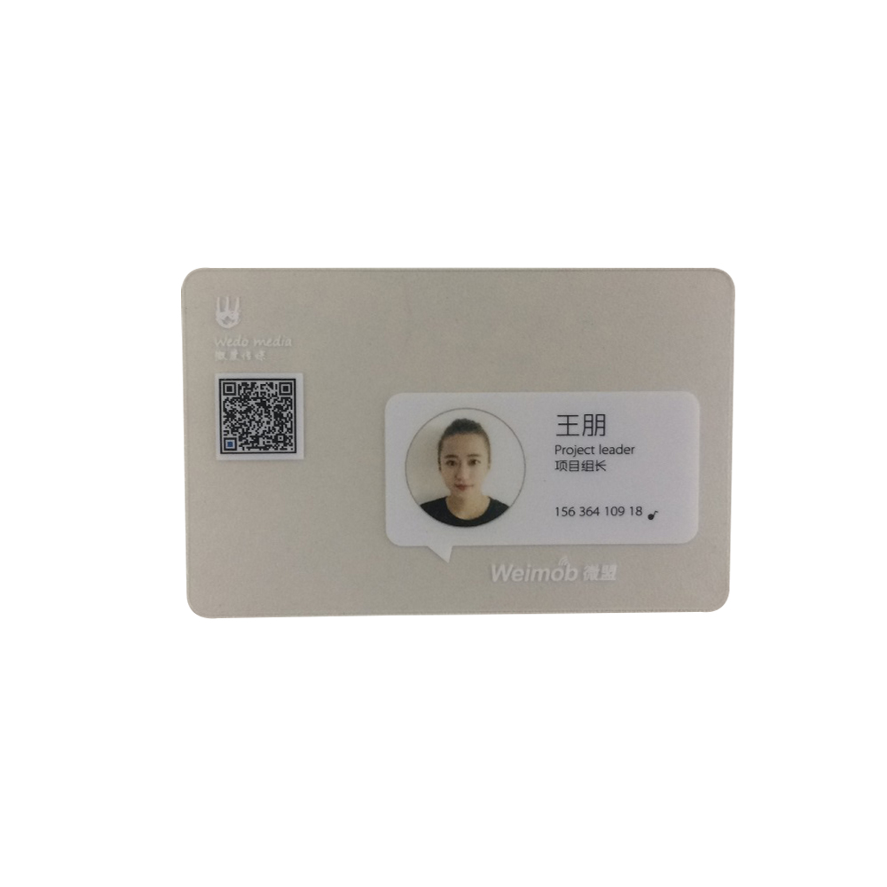 Пользовательская печать 13,56 МГц Пластиковая ПВХ Смарт Бизнес RFID NFC карта