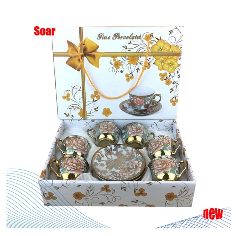 SOAR Best Gifts Porcelain Bone China Coffee Cup And Saucer Sets Ceramic