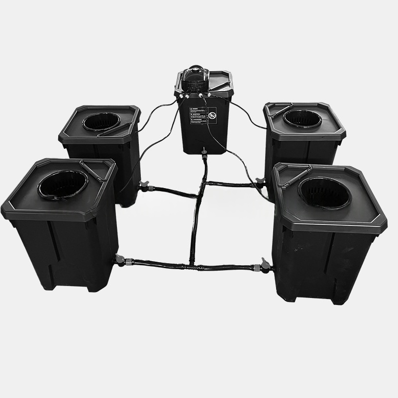 4PS Modern 27L Hydroponic Bucket System Kit 6-Gallon PP RDWC Dutch Bucket System Plastic Hydroponic Growing System
