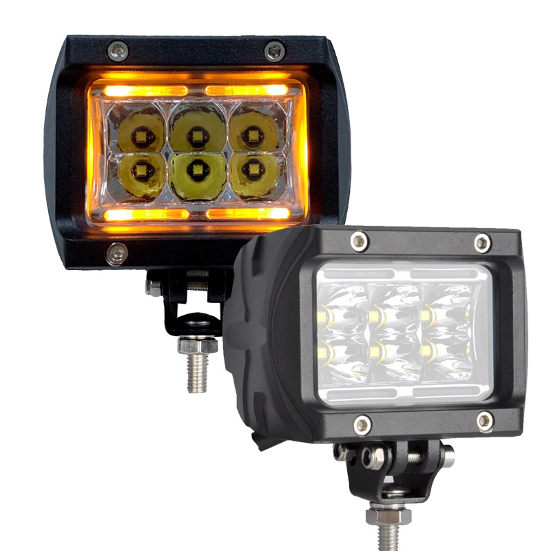 4 ''дюйма мотоциклетные Противотуманные фары 30 Вт Светодиодный прожектор 12V, желтый красный синий светодиодный фонарь