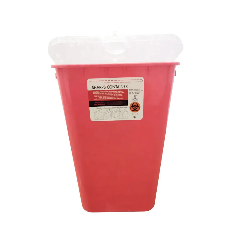 30 Liters Big Sharp Container Manufacturer 8 Gallon Plastic Sharps Disposal Bin Medical Waste Container For Hospital Wastes