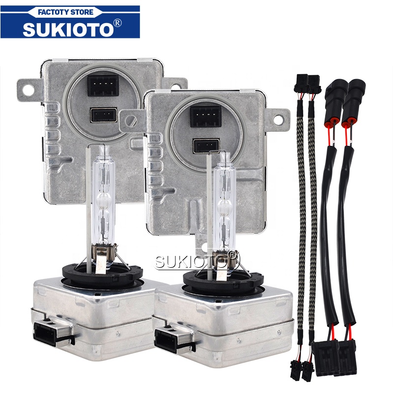 SUKIOTO OEM ксеноновыми 55 Вт D1S 6000K Автомобильные фары комплект D1R D3R авто лампа D3S Xenon HID балласт 8K0941597 8K0941597C для A3 A4 A5 A6 A7 A8