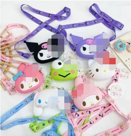 Симпатичный женский кошелек для монет с мультипликационным рисунком Hello cat, короткий кошелек на молнии, легко носить с собой
