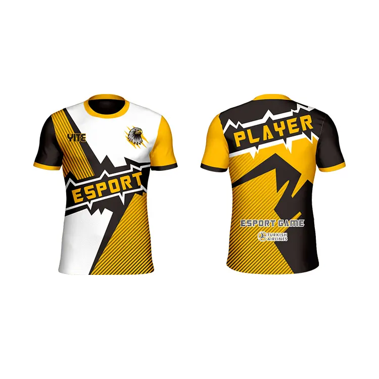 Top hot sale esporte all over printed custom sublimation esports custom esports shirts with logo