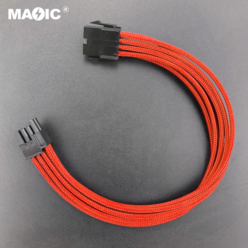 Компьютерные аксессуары с плетеным рукавом Pcie Atx 8 Pin Gpu Female к 6 + 2 Pin 8pin Gpu Male видеокарты PSU кабели питания