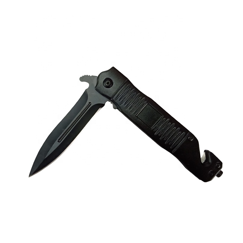 Aluminum Handle Survival Hunting 3CR13 Stainless Steel Quick Open Camping Folding Pocket Knife