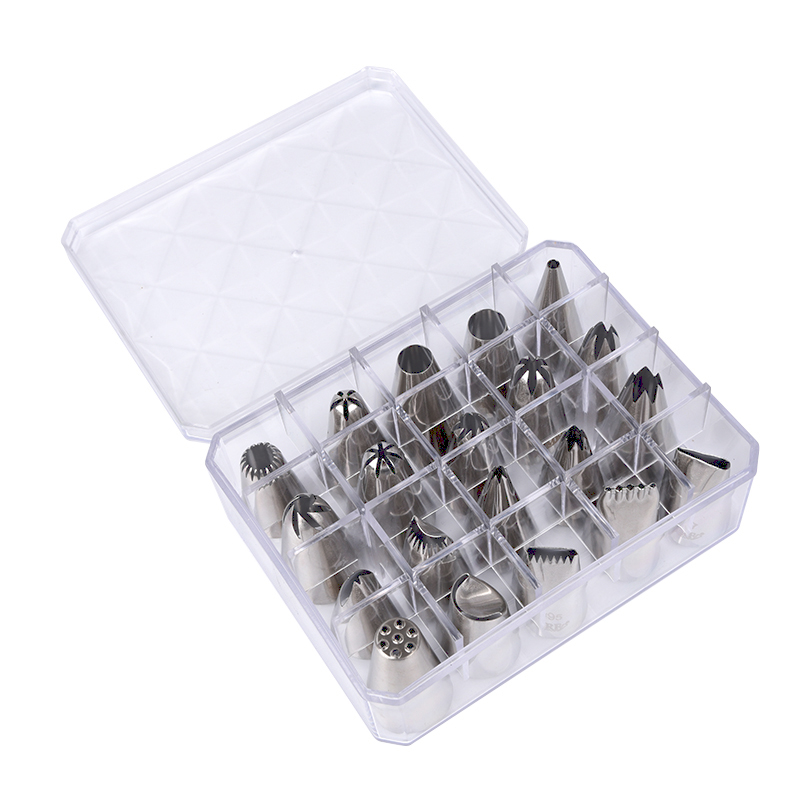 20pcs Stainless Steel 304 Cake Decorating Piping Tips Pastry Icing Nozzles Set DIY Cupcake Decorating Piping Tubes Set