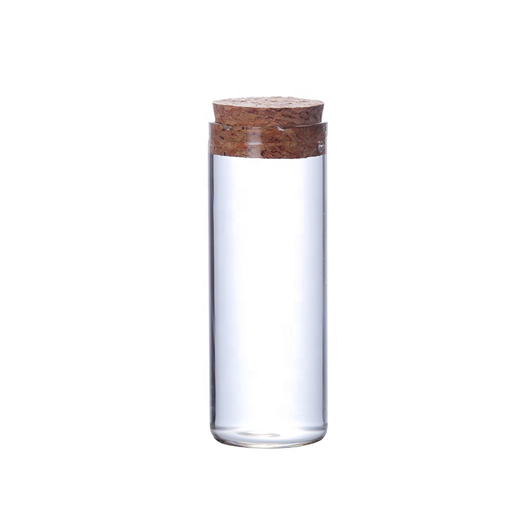 Wholesale 22mm 7ml 10ml Small Vial Tube Glass Bottle with Cork Top