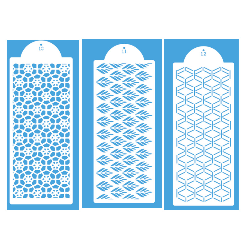 Reusable Airbrush Floral Cake Stencil Cookie cake decorating stencils